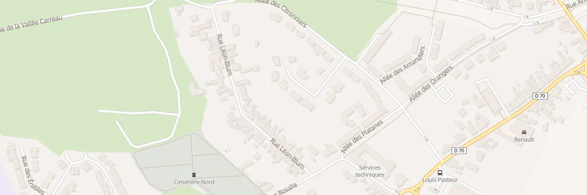 Plan du 94 All des Oliviers à Marles-les-Mines