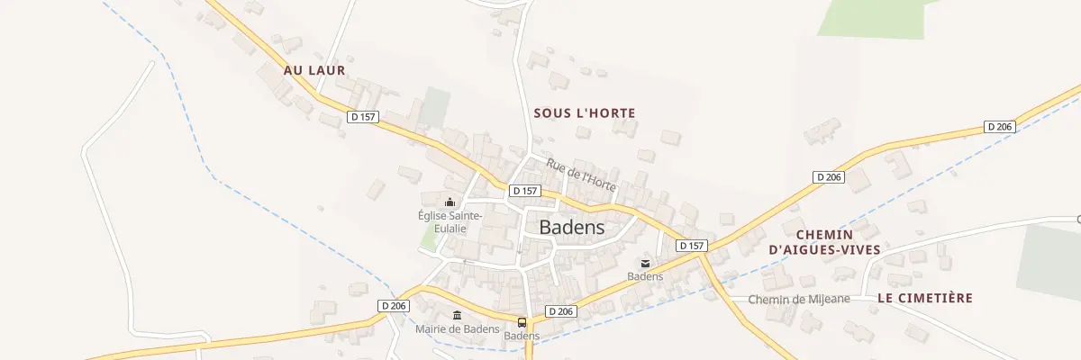 Plan du 84 Le Village à Badens