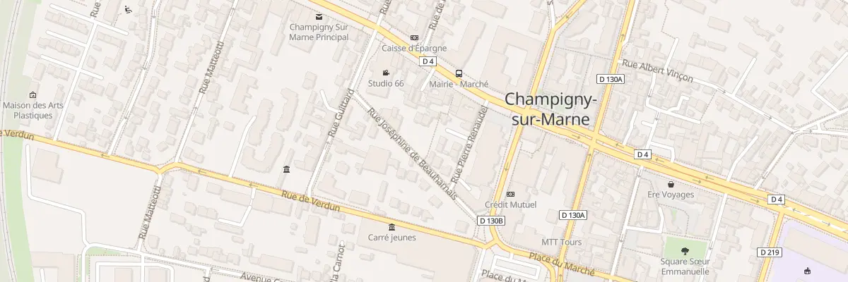 Plan du 9B Rue Joséphine de Beauharnais à Champigny-sur-Marne