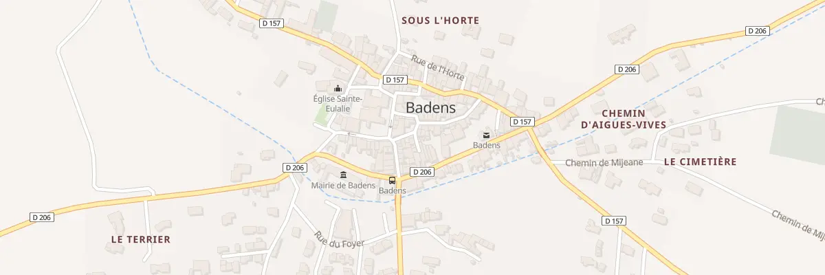 Plan du 2 Imp Lou Courredou à Badens