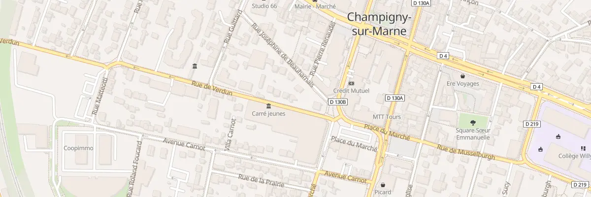 Plan du 213 Rue de Verdun à Champigny-sur-Marne