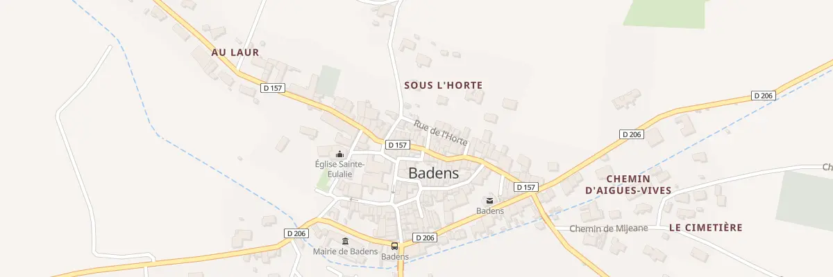 Plan du 7 Rue du Minervois à Badens