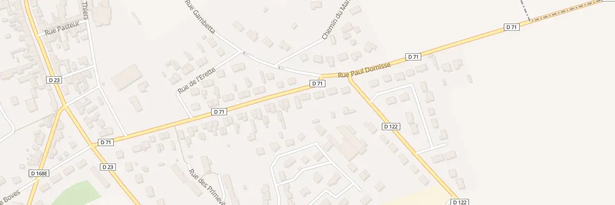 Plan du 46 Rue Paul Domisse à Fouilloy