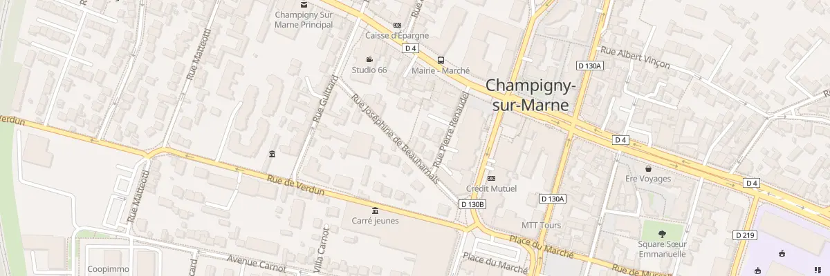 Plan du 11 Rue Joséphine de Beauharnais à Champigny-sur-Marne