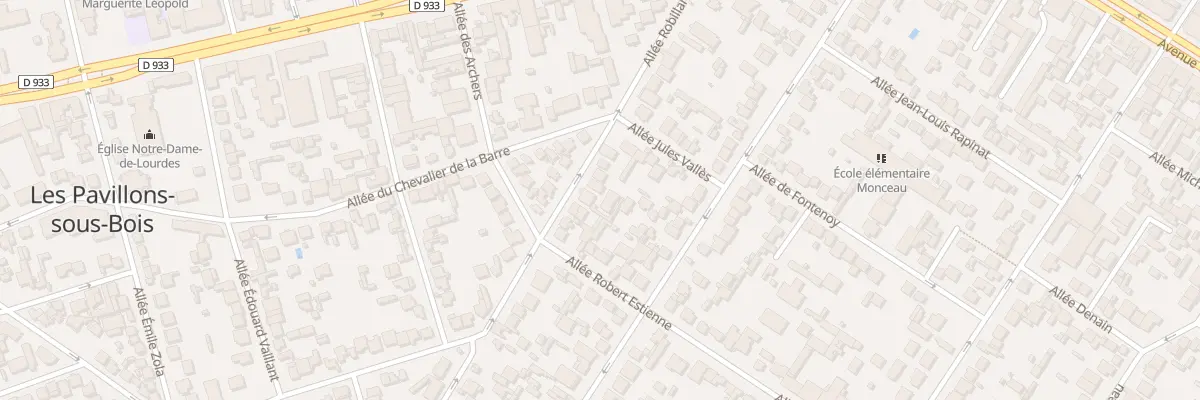 Plan du 86 All Robillard aux Pavillons-sous-Bois