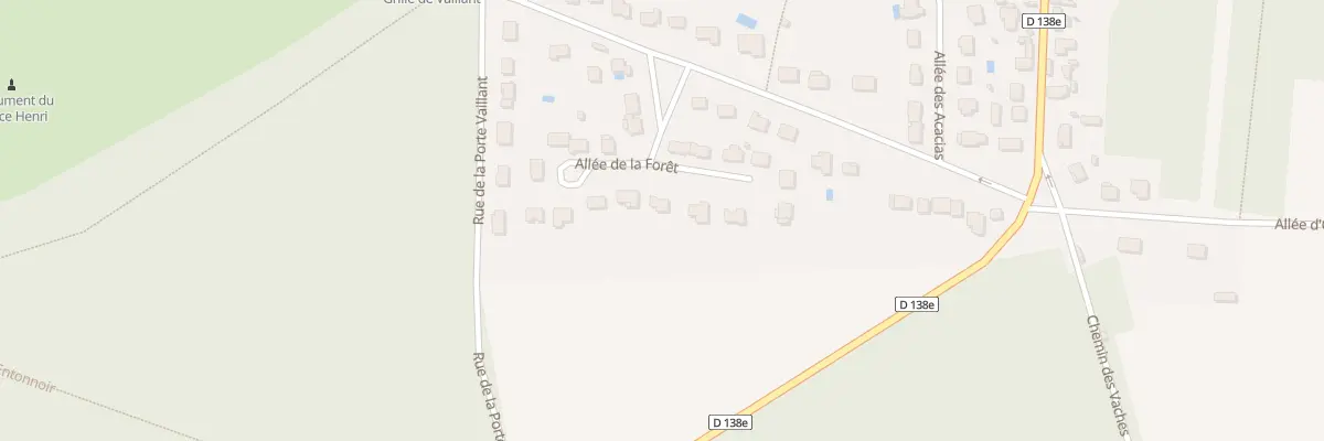Plan du 22 All de la Foret à Avilly-Saint-Léonard