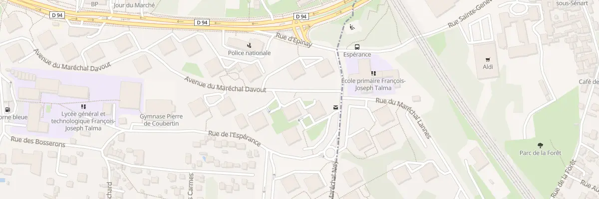 Plan du 2 Av du Marechal Davout à Brunoy