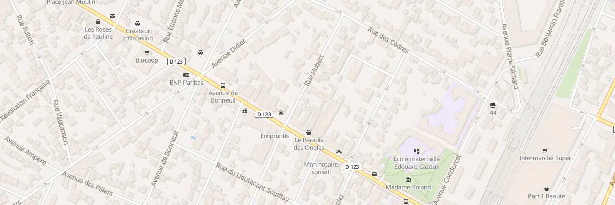 Plan du 4B Rue Hubert à Saint-Maur-des-Fossés