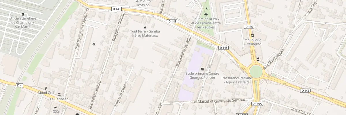 Plan du 31 Rue Juliette de Wils à Champigny-sur-Marne