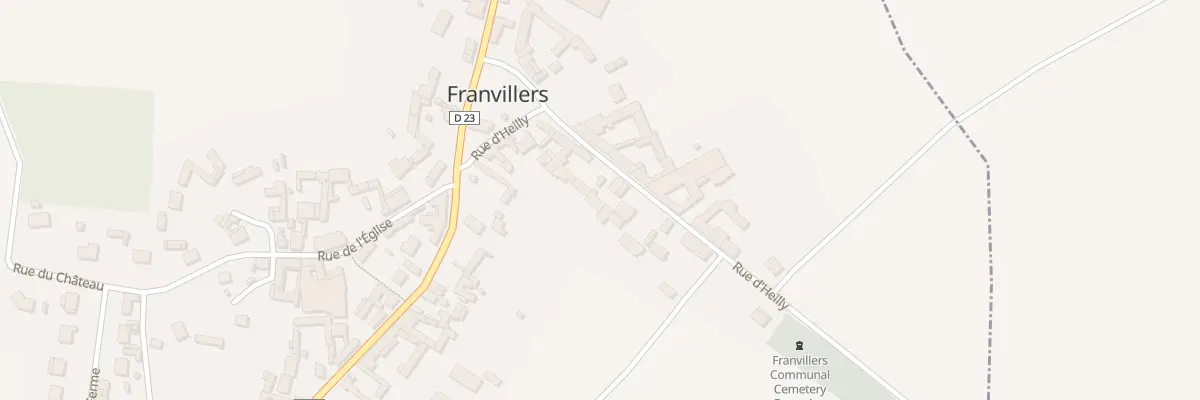 Plan du 16 Rue d’Heilly à Franvillers