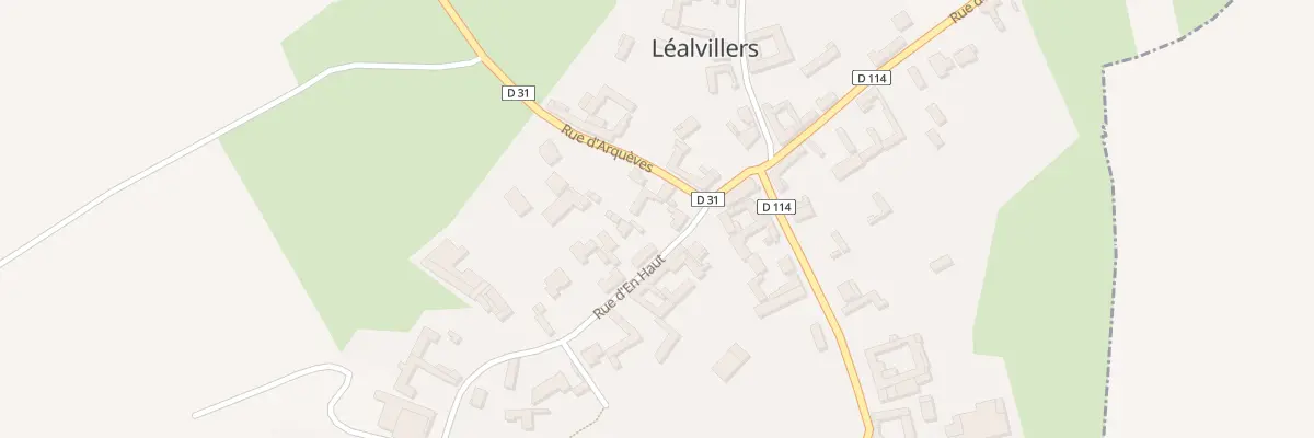 Plan du 4 Rue d’En Haut à Léalvillers