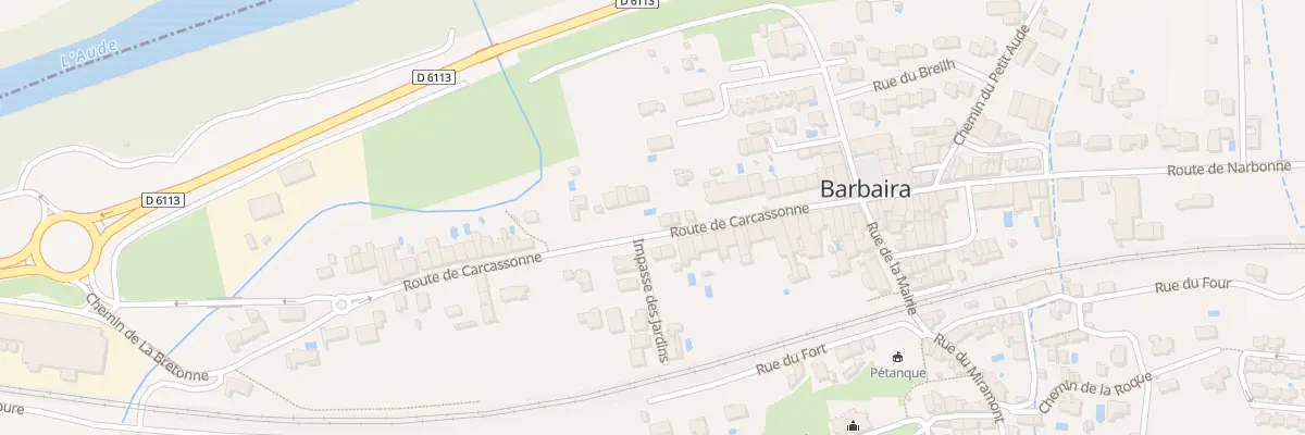 Plan du 22 Rte de Carcassonne à Barbaira