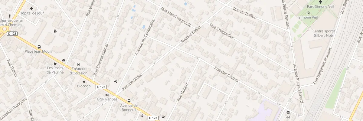 Plan du 8 Rue des Cèdres à Saint-Maur-des-Fossés