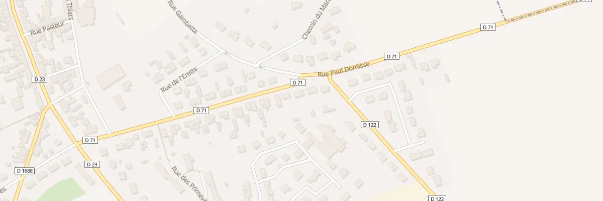 Plan du 48 Rue Paul Domisse à Fouilloy