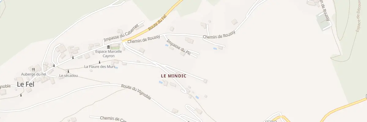 Plan du Fel au Fel