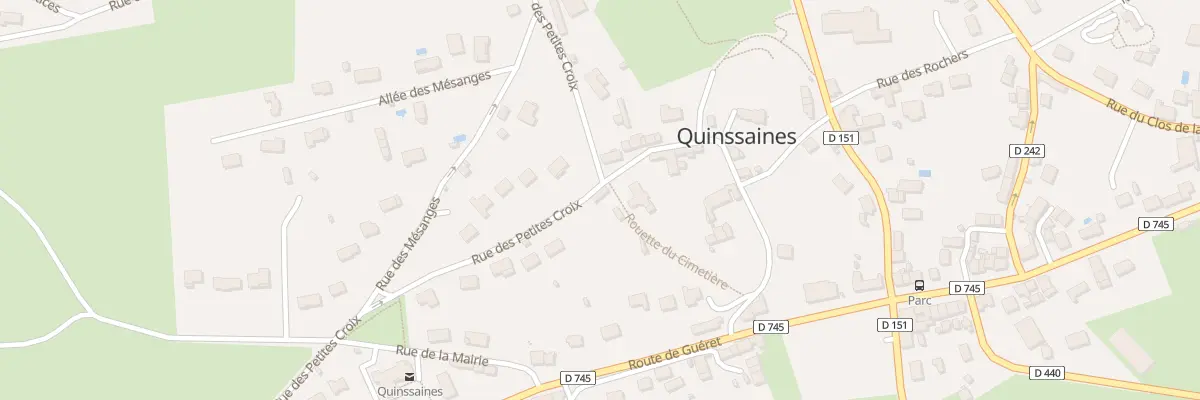 Plan du 28 Rue des Petites Croix à Quinssaines
