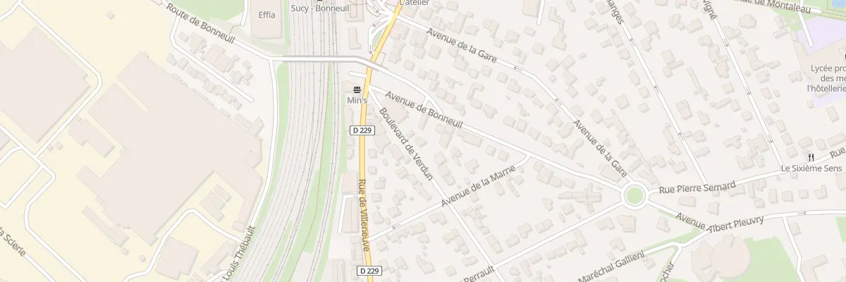 Plan du 3 Bd de Verdun à Sucy-en-Brie