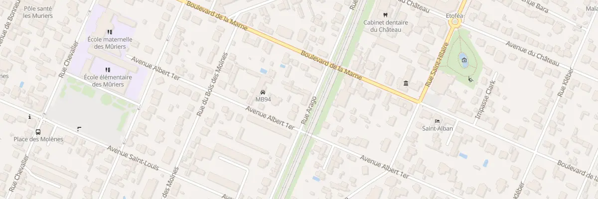Plan du 20 Rue Arago à Saint-Maur-des-Fossés