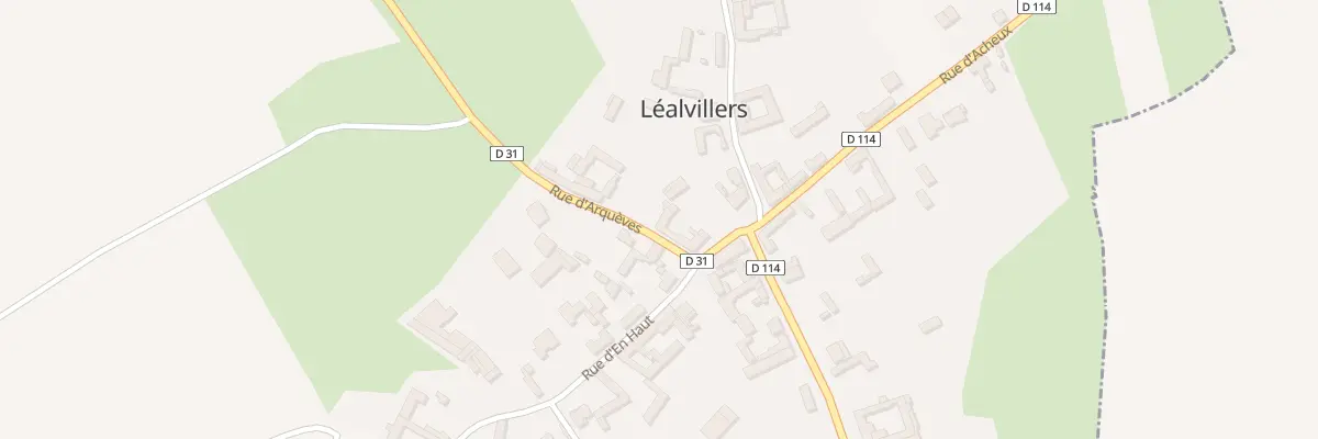 Plan du 8 Pl de l’Eglise à Léalvillers