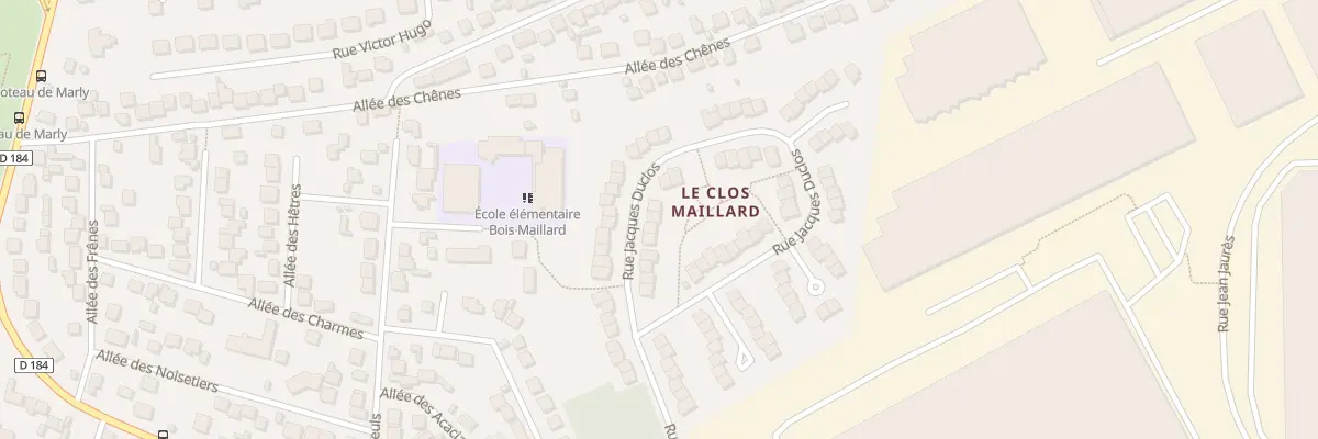 Plan du 28 Rue Jacques Duclos à Marly-la-Ville
