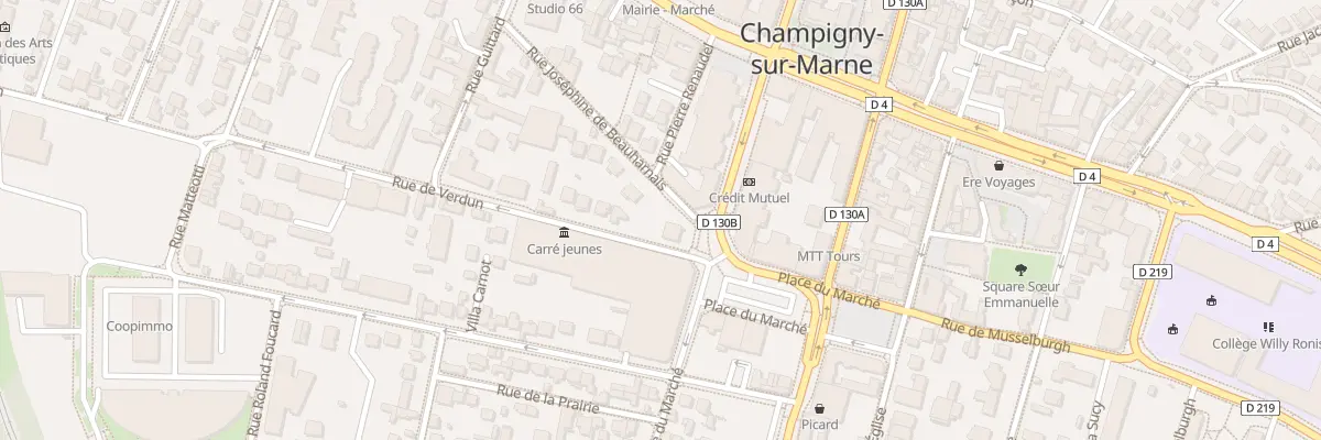 Plan du 16 Rue Joséphine de Beauharnais à Champigny-sur-Marne