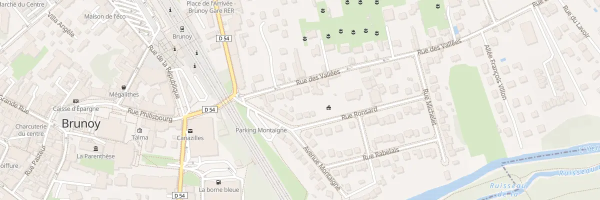 Plan du 4 Rue des Vallées à Brunoy