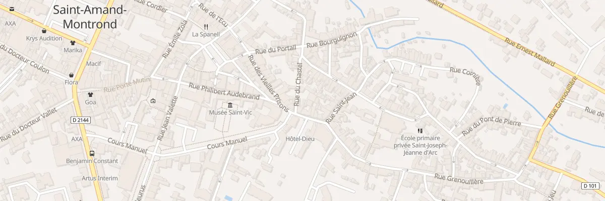 Plan du 1 Rue Hôtel Dieu à Saint-Amand-Montrond