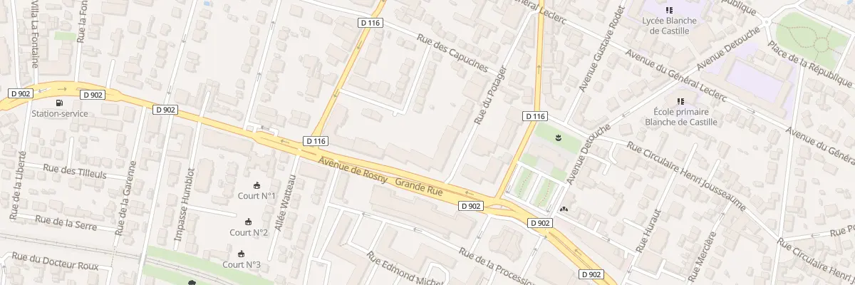 Plan du 1 Rue du Potager à Villemomble