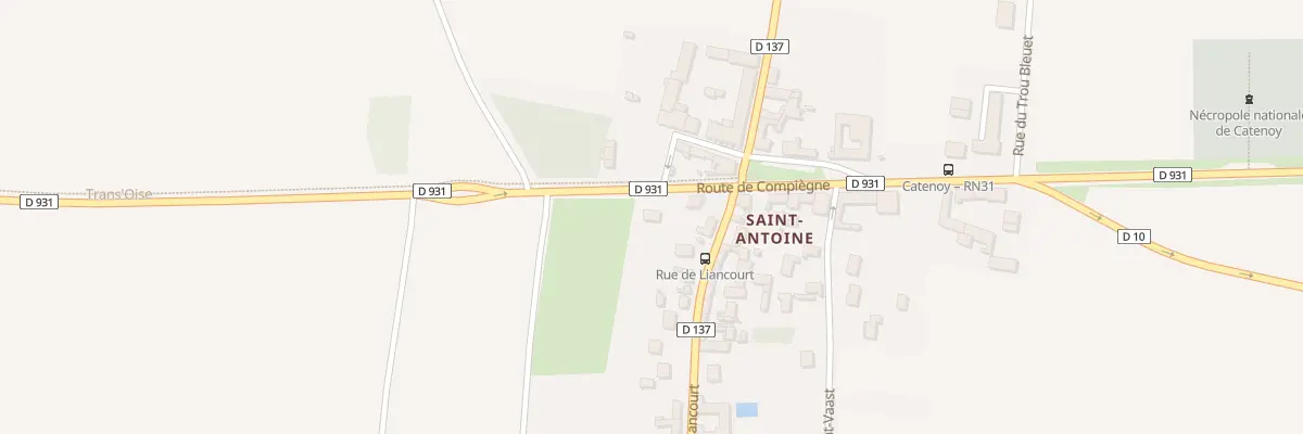 Plan du 2 Rte de Compiègne à Catenoy