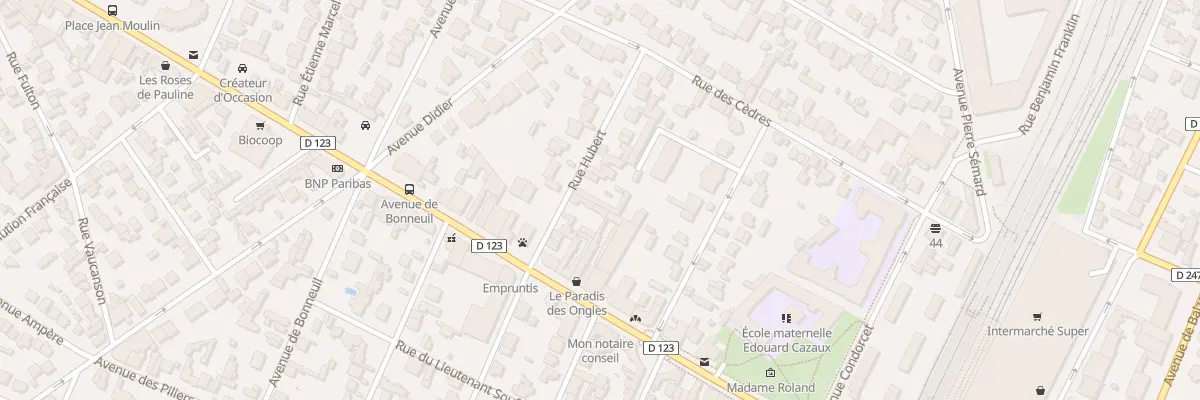 Plan du 6 Rue Hubert à Saint-Maur-des-Fossés
