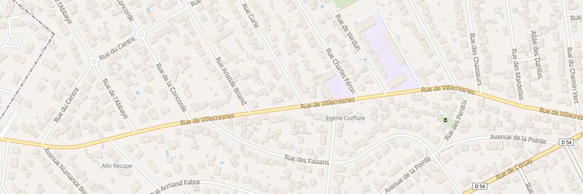 Plan du 1 Rue Curie à Brunoy