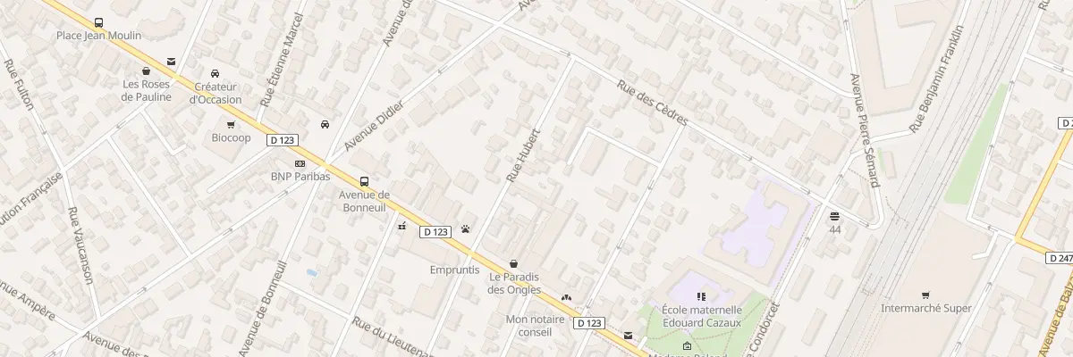 Plan du 6B Rue Hubert à Saint-Maur-des-Fossés