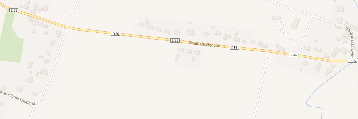 Plan du 13 Rte de Vignoux à Soulangis
