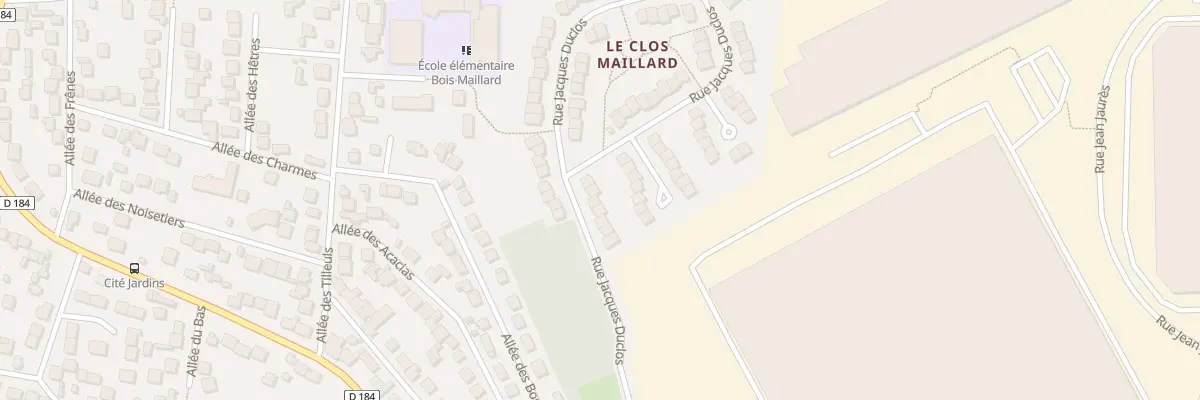Plan du 10 Rue Jacques Duclos à Marly-la-Ville