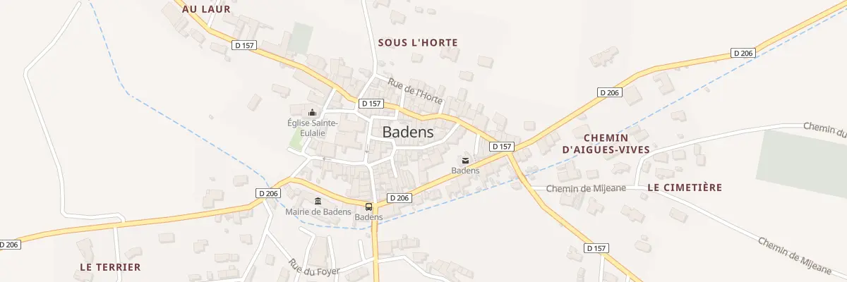 Plan du 15 Rue Basse à Badens