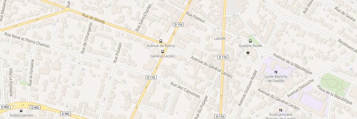 Plan du 2 Av Gal Leclerc à Villemomble