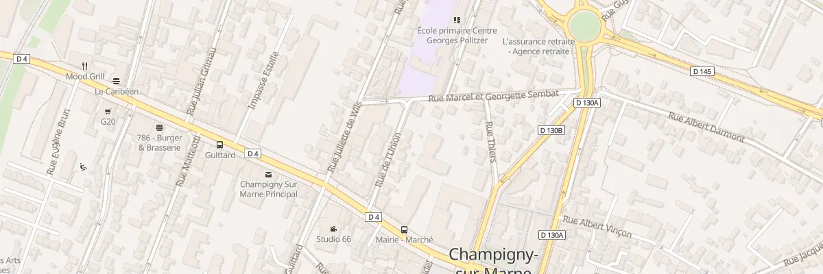 Plan du 14 Rue de l’Union à Champigny-sur-Marne