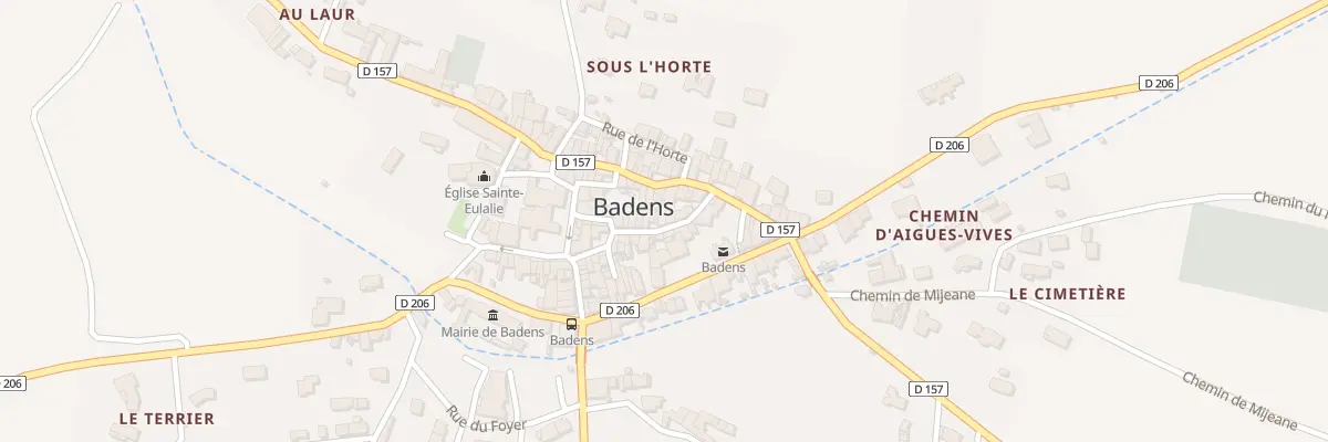 Plan du 69 Le Village à Badens