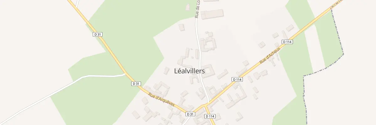 Plan du 5 Rue de Louvencourt à Léalvillers