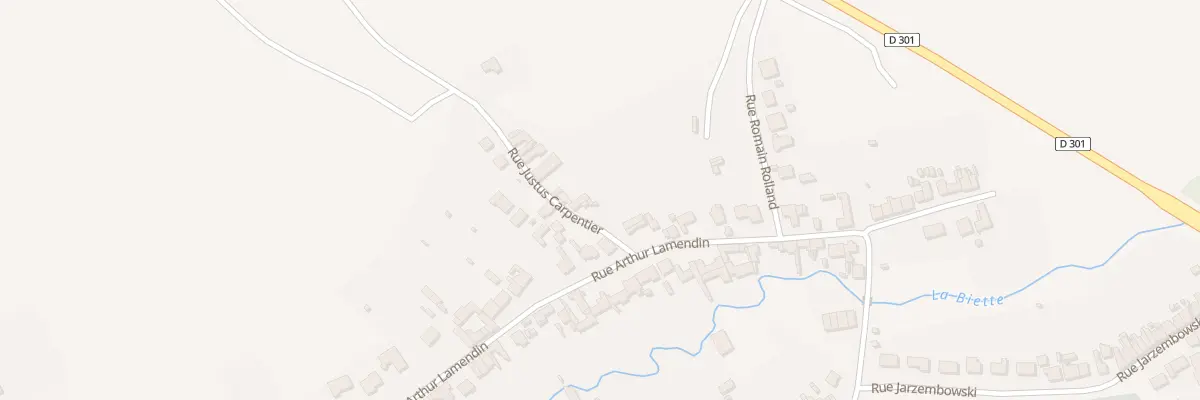 Plan du 2 Rue Justus Carpentier à Divion