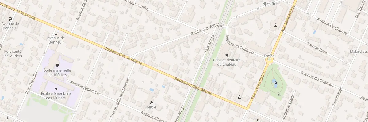 Plan du 12 Rue Arago à Saint-Maur-des-Fossés
