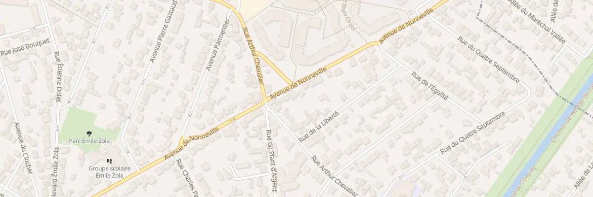 Plan du 29 Av de Nonneville à Aulnay-sous-Bois