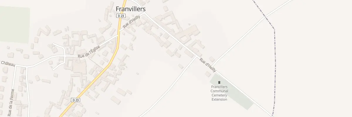 Plan du 22B Rue d’Heilly à Franvillers