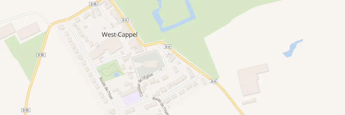 Plan du 96 Rte de Bambecque à West-Cappel