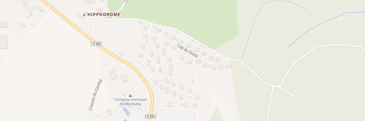 Plan du 25 Cite du Stade à Montsalvy
