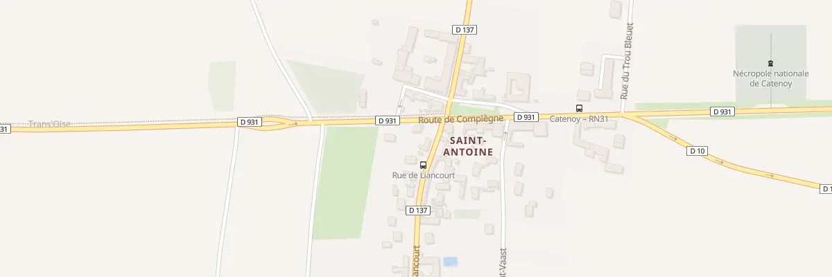Plan du 4 Rte de Compiègne à Catenoy