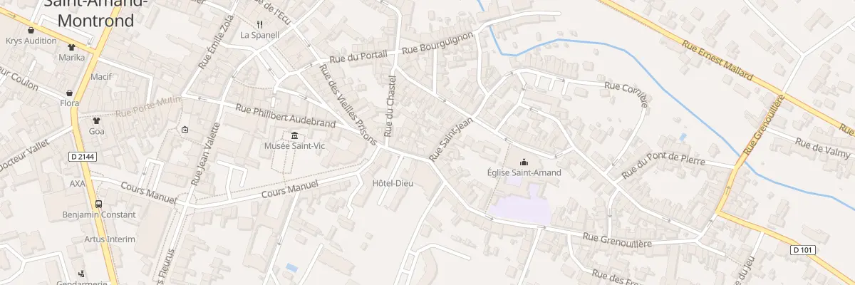 Plan du 1 Rue Saint-Jean à Saint-Amand-Montrond