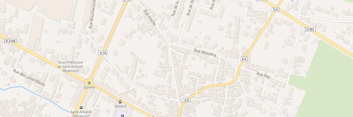 Plan du 28 Rue George Sand à Saint-Amand-Montrond