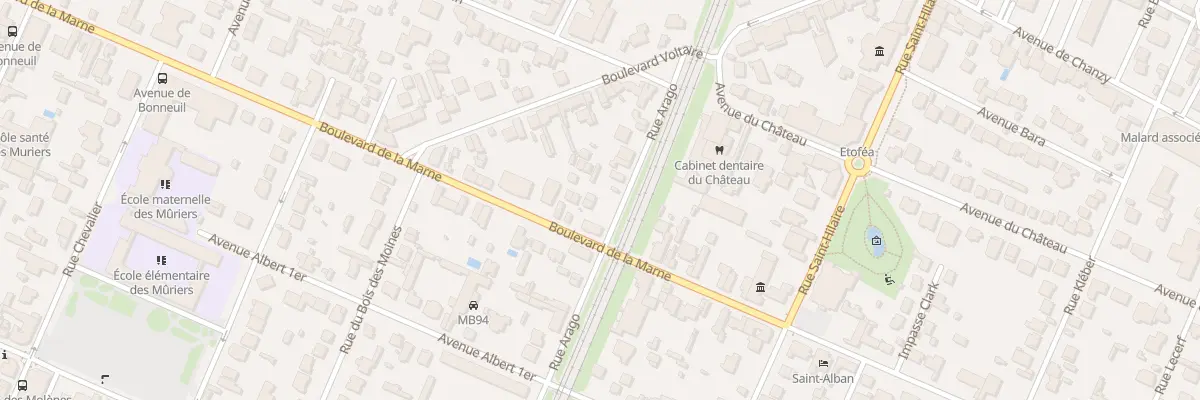 Plan du 12B Rue Arago à Saint-Maur-des-Fossés
