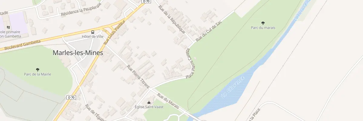 Plan du 16 Rue de la République à Marles-les-Mines